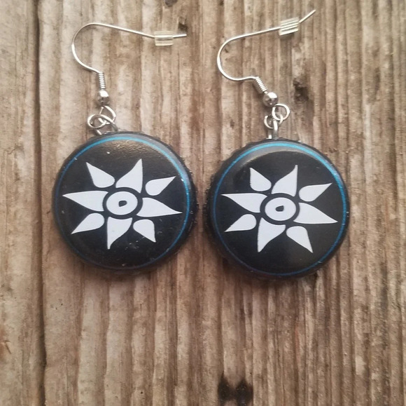 OCULTO Bottle Cap Earrings - Picture 1 of 1